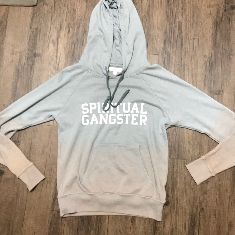 Yoga sweatshirt spiritual gangster Small